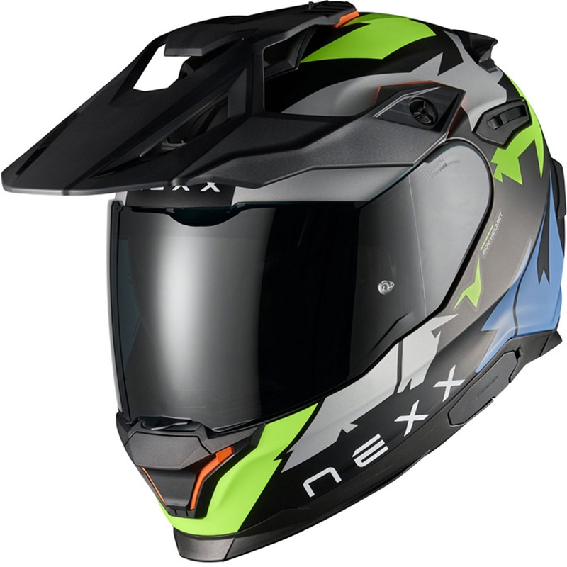 NEXX Y.TRAVL Primal enduro motoros bukósisak fekete-fluo sárga