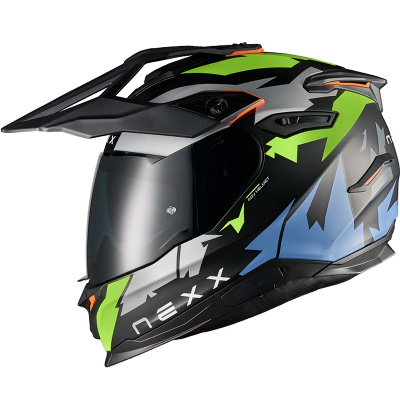 NEXX Y.TRAVL Primal enduro motoros bukósisak fekete-fluo sárga