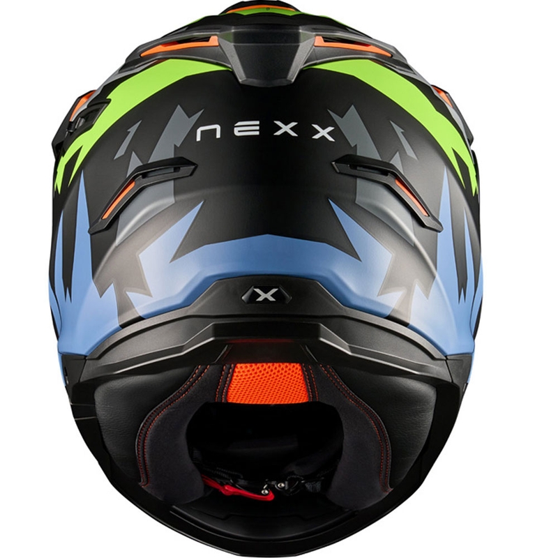 NEXX Y.TRAVL Primal enduro motoros bukósisak fekete-fluo sárga