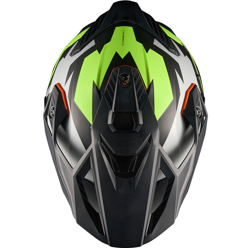 NEXX Y.TRAVL Primal enduro motoros bukósisak fekete-fluo sárga