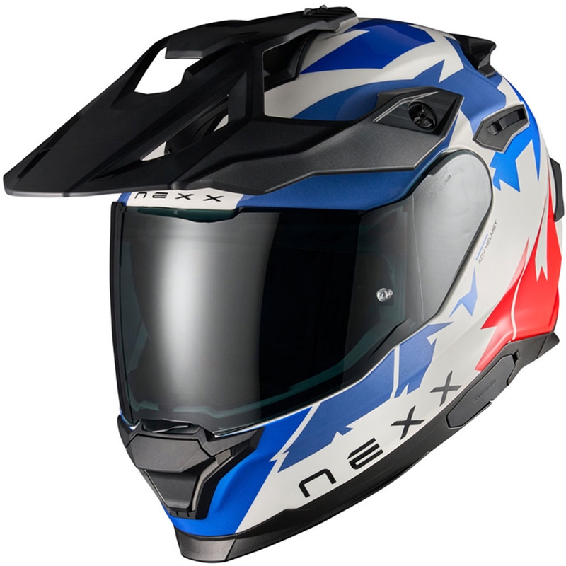 NEXX Y.TRAVL Primal enduro motoros bukósisak kék-piros