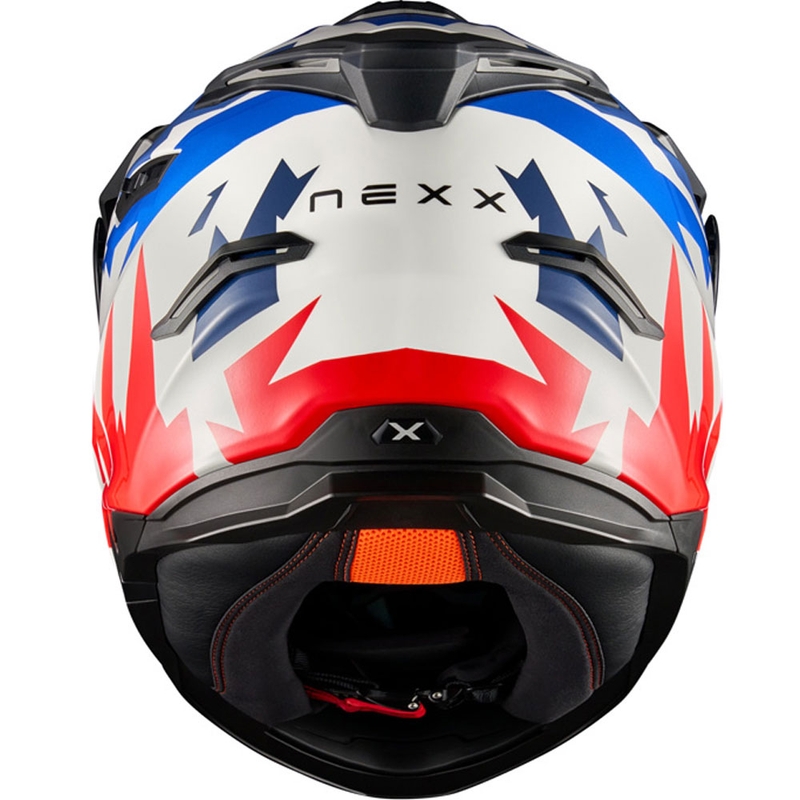 NEXX Y.TRAVL Primal enduro motoros bukósisak kék-piros