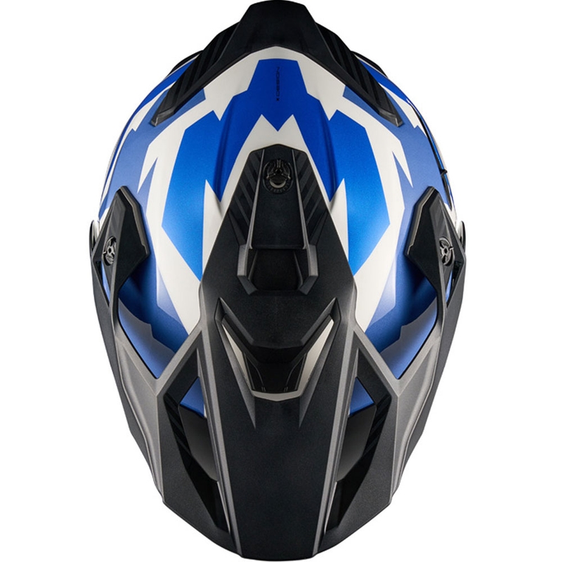 NEXX Y.TRAVL Primal enduro motoros bukósisak kék-piros