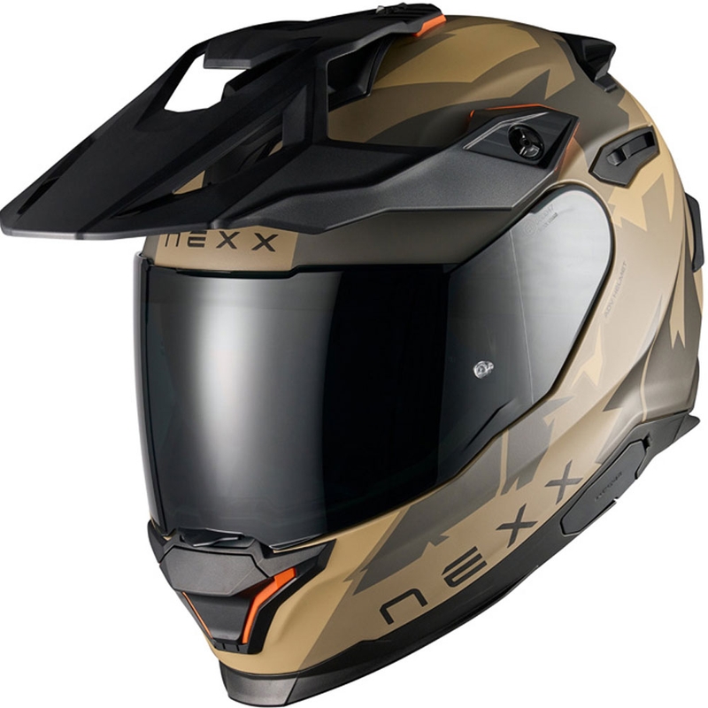 NEXX Y.TRAVL Primal enduro motoros bukósisak matt homokos-szürke
