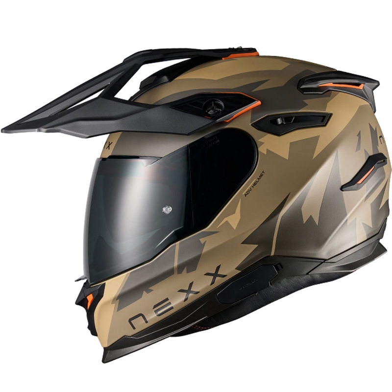 NEXX Y.TRAVL Primal enduro motoros bukósisak matt homokos-szürke