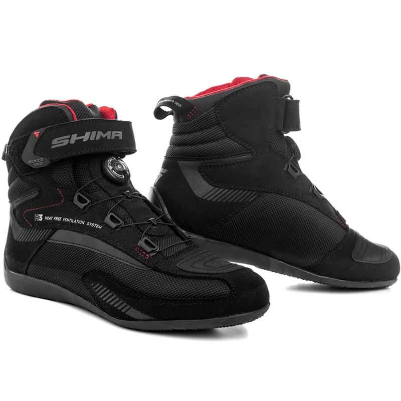 Shima Exo Vented motoros cipő fekete-szürke-piros