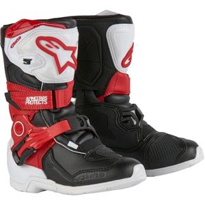 Alpinestars Tech 3S Gyerek Motoros Csizma Fekete-Fehér-Piros