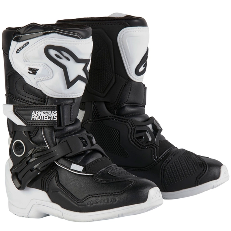 Alpinestars Tech 3S gyerek motoros csizma fehér-fekete