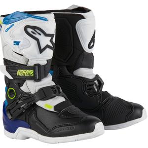 Alpinestars Tech 3S Gyerek Motoros Csizma Fehér-Fekete-Kék