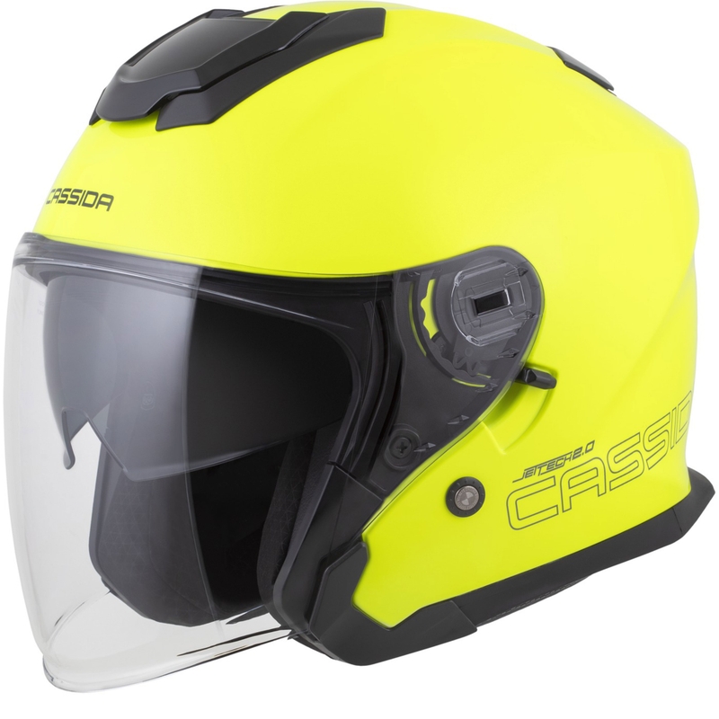 Cassida Jet Tech 2.0 RoTo nyitott motoros bukósisak fluo sárga-fekete-szürke