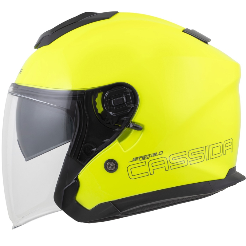 Cassida Jet Tech 2.0 RoTo nyitott motoros bukósisak fluo sárga-fekete-szürke