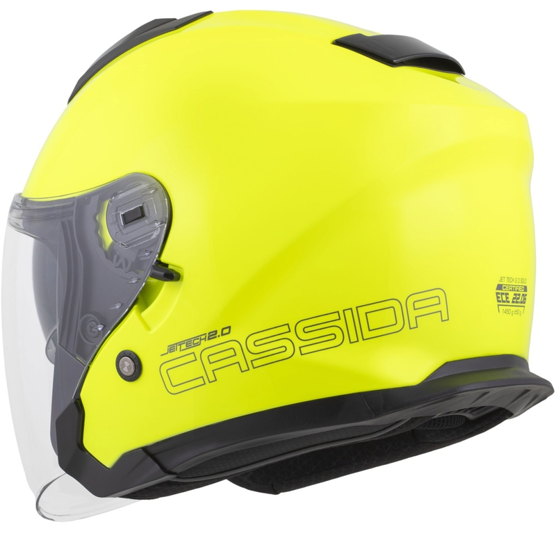 Cassida Jet Tech 2.0 RoTo nyitott motoros bukósisak fluo sárga-fekete-szürke