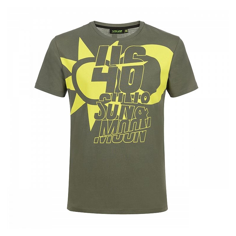 Póló VR46 Valentino Rossi SUN ÉS MOON khaki