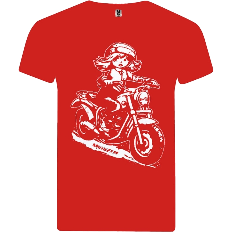 MotoZem - motoros gyerek lány póló piros