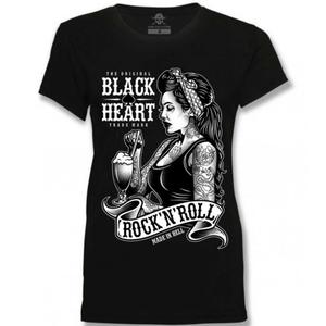 Black Heart Pin Up Shake női póló fekete