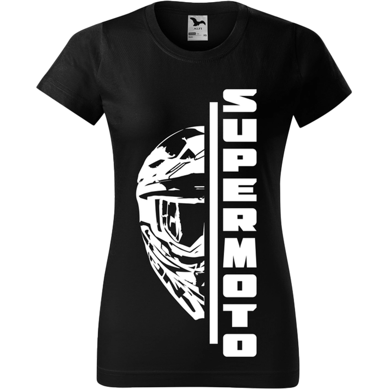 Női póló SUPERMOTO fekete