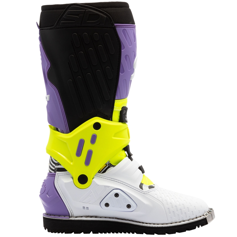 SiDi Crossair HD End BB002 motoros csizma lila-sárga-fehér