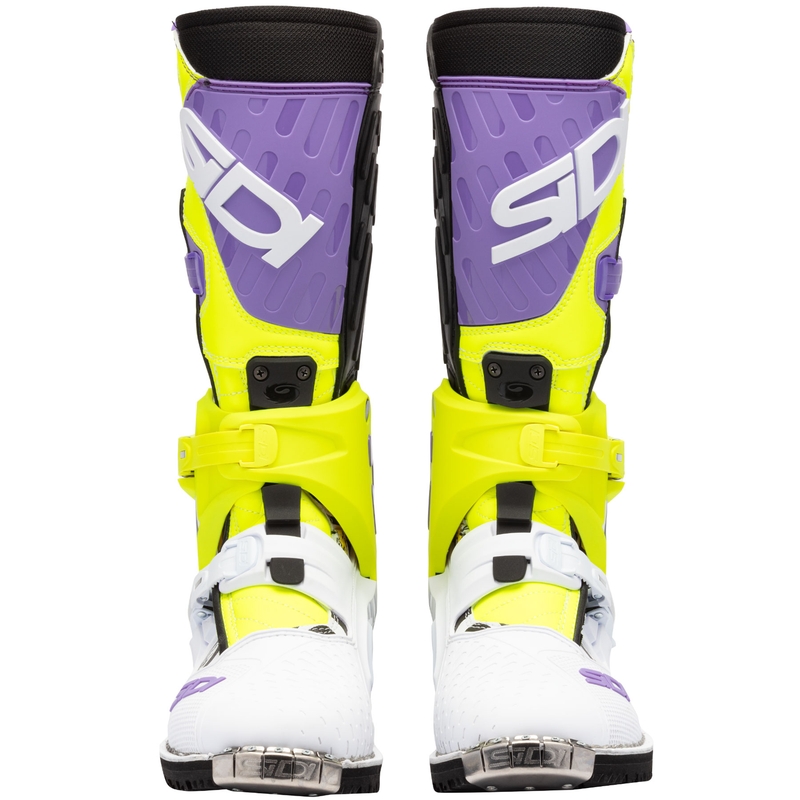 SiDi Crossair HD End BB002 motoros csizma lila-sárga-fehér