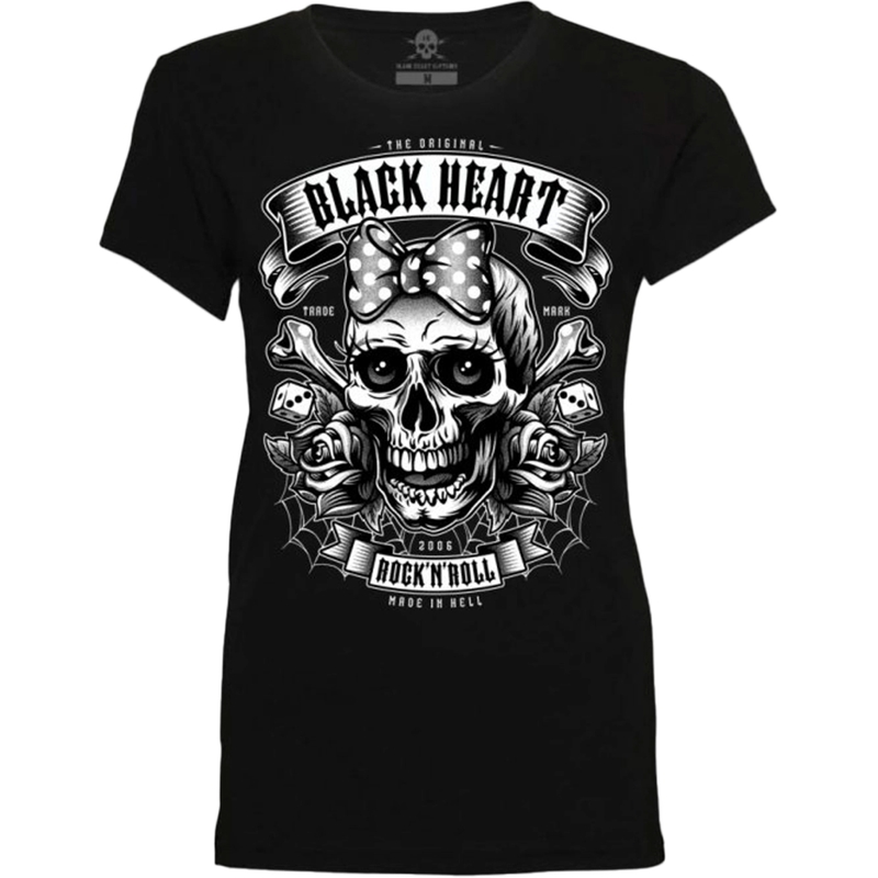 Black Heart Miss Murder női póló fekete