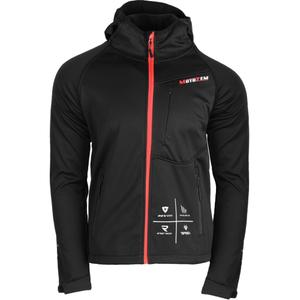 MotoZem Racing Team softshell kabát fekete-piros