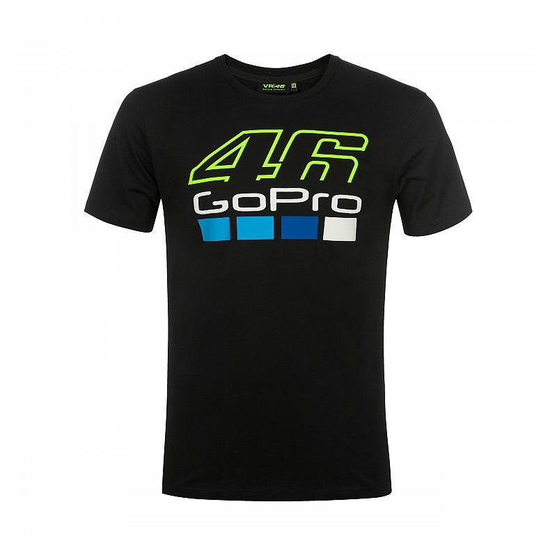 Póló VR46 Valentino Rossi GOPRO fekete akció kiárusítás