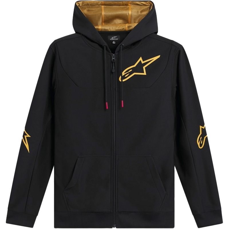 Alpinestars Sessions 3 Hoodie kapucnis pulóver fekete-arany