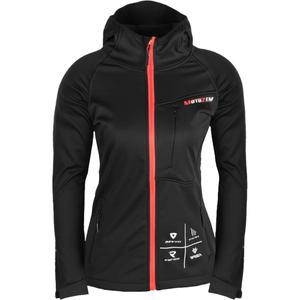 MotoZem Racing Team női softshell kabát fekete-piros