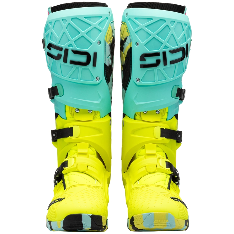 SiDi Crossair X motoros csizma mentás-fluo sárga