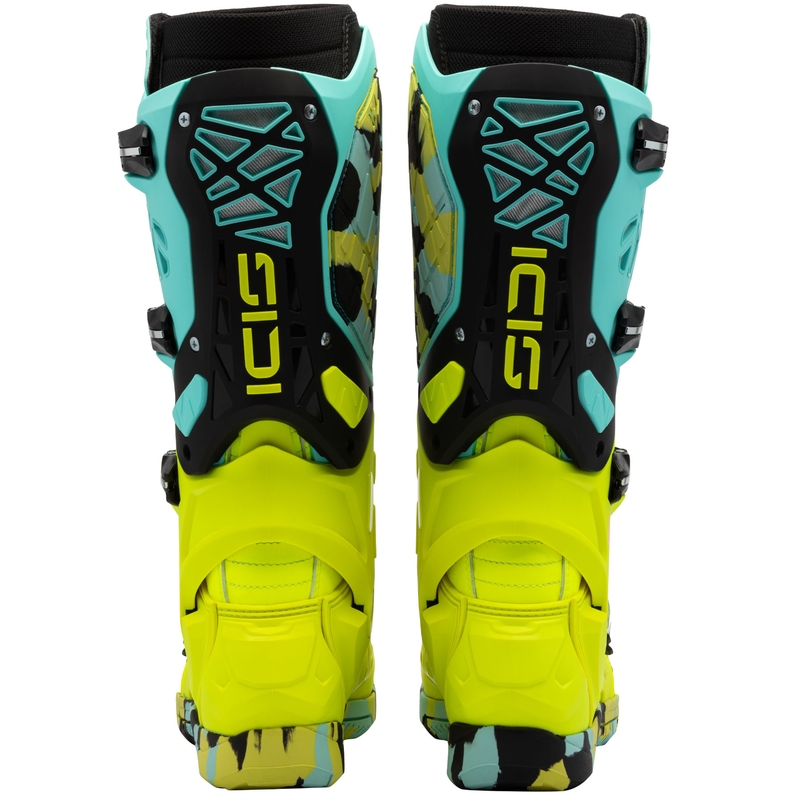 SiDi Crossair X motoros csizma mentás-fluo sárga