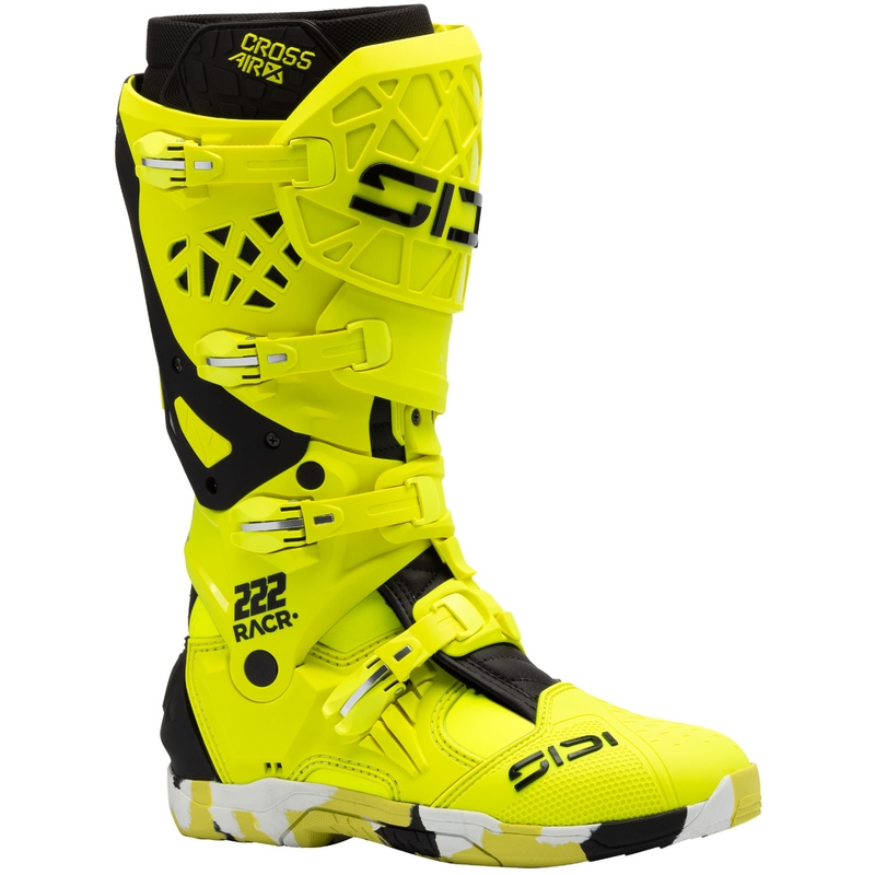 SiDi Crossair X RACR001 motoros csizma fekete-fluo sárga