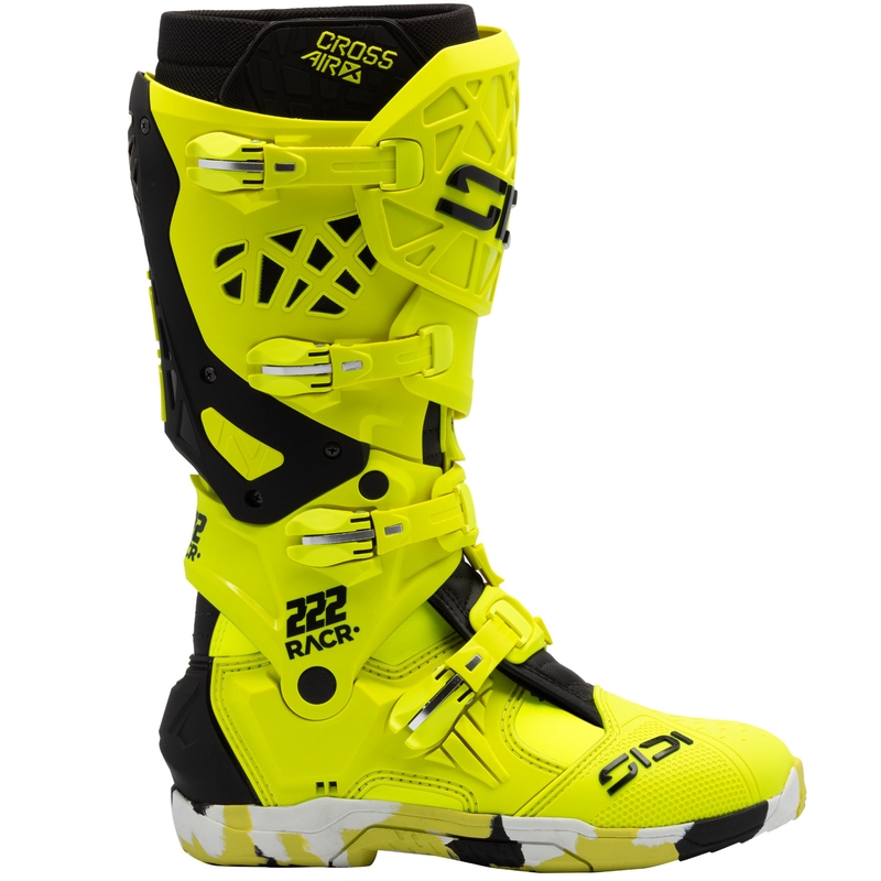 SiDi Crossair X RACR001 motoros csizma fekete-fluo sárga