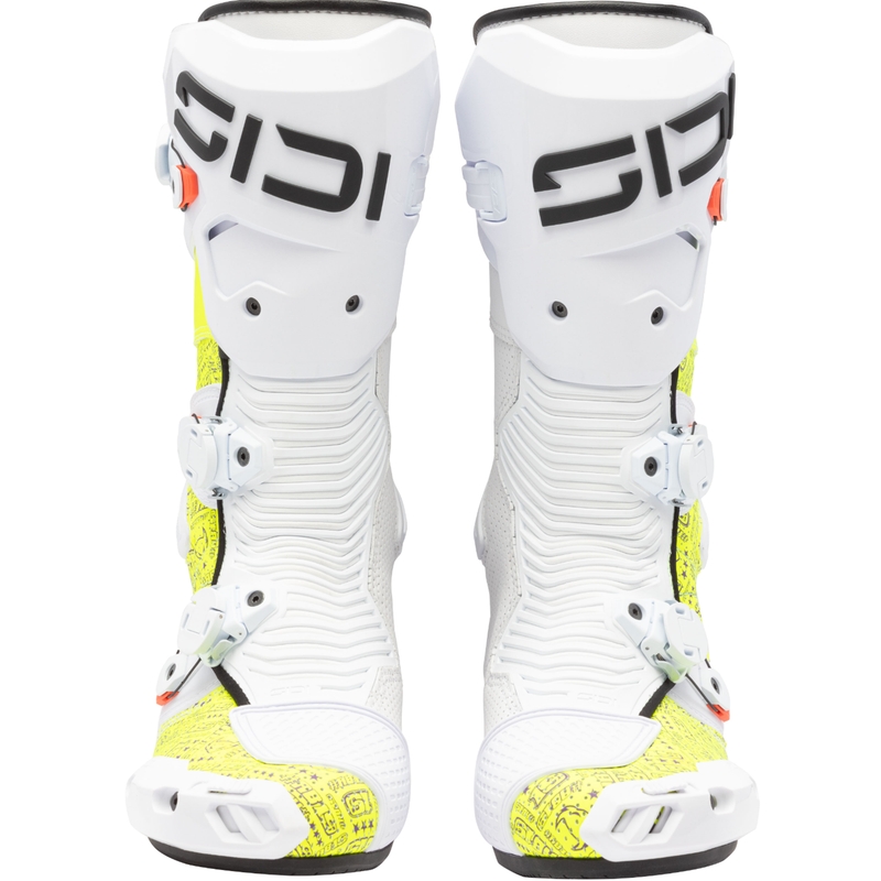 SiDi MAG 2 Air motoros csizma fehér-sárga