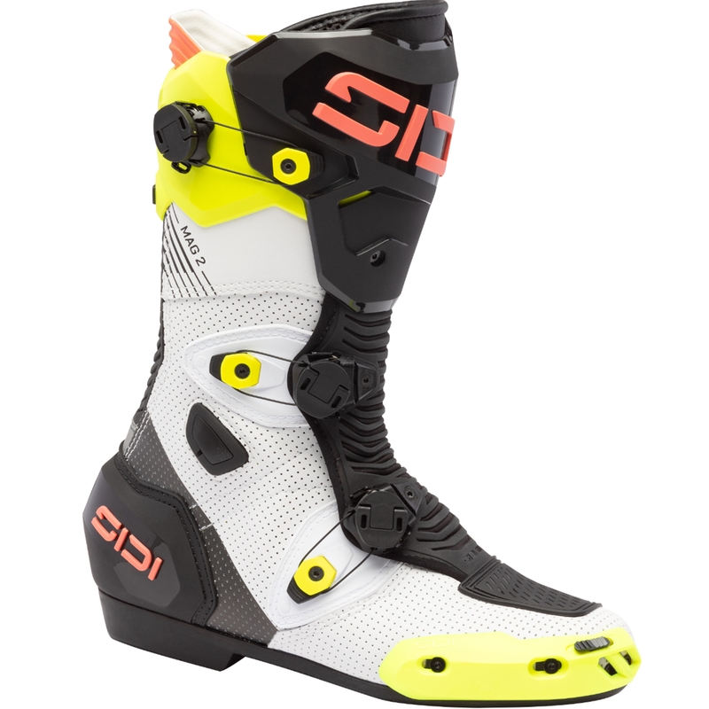 SiDi MAG 2 Air motoros csizma fluo sárga-fluo korall