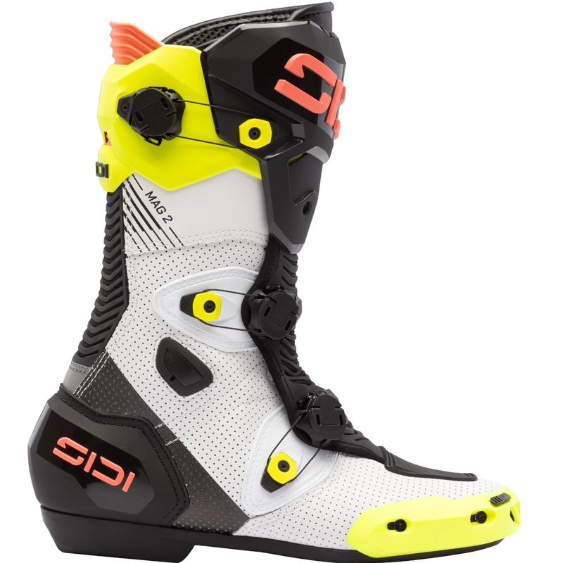 SiDi MAG 2 Air motoros csizma fluo sárga-fluo korall
