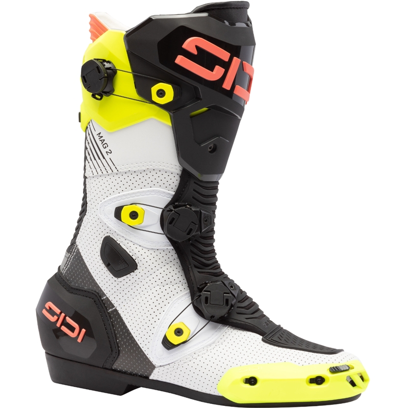 SiDi MAG 2 Air motoros csizma fluo sárga-fluo korall