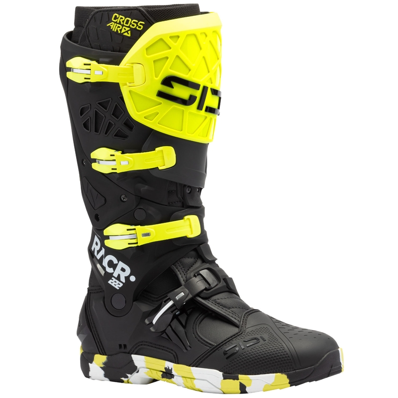 SiDi Crossair X RACR002 motoros csizma fluo sárga-fekete