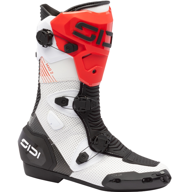 SiDi MAG 2 Air motoros csizma fehér-fekete-piros