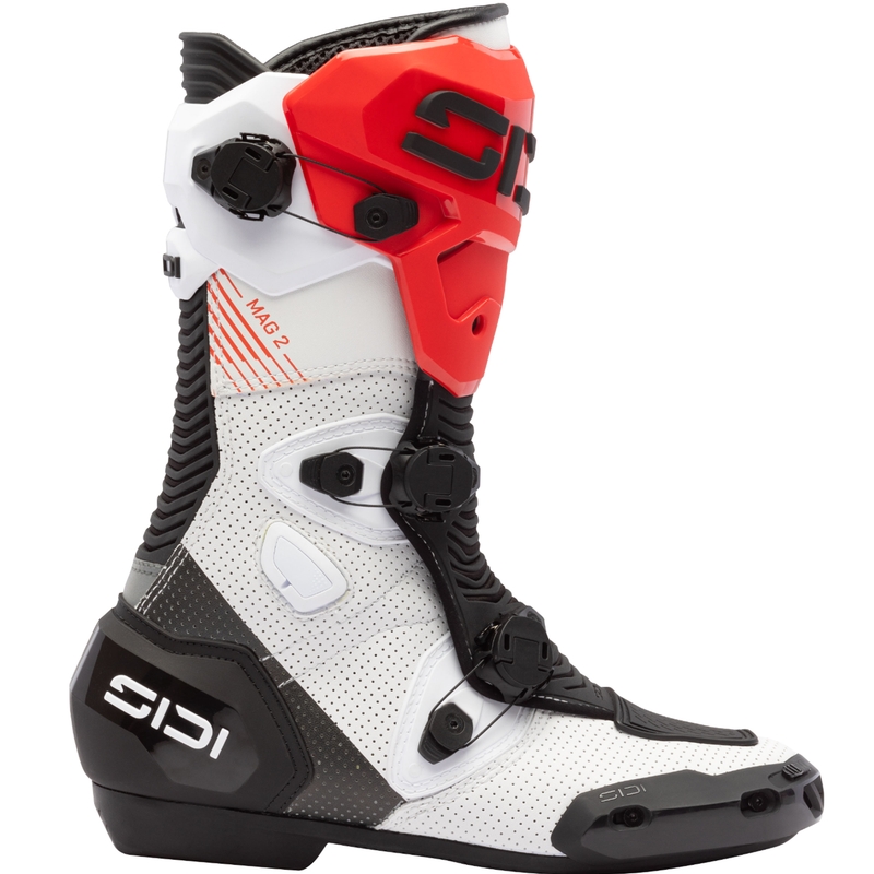 SiDi MAG 2 Air motoros csizma fehér-fekete-piros