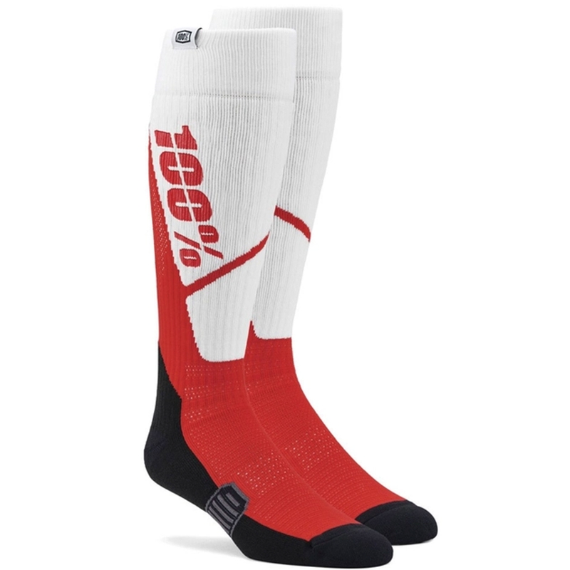 100% - USA Torque MX zokni-fehér-piros