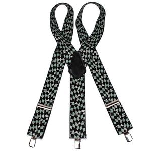 Nadrágtartó sakk motívummal