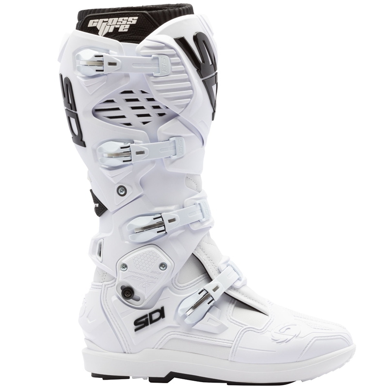 SiDi Crossfire 3 SRS motoros csizma fehér-fekete