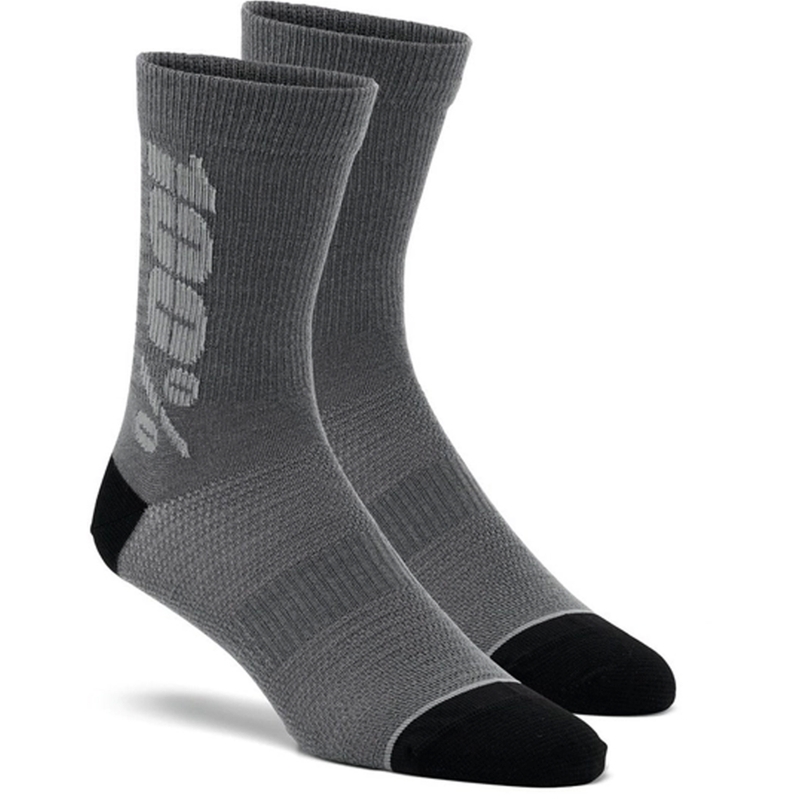 100% - USA Rythym Merino Wool zokni fekete-szürke
