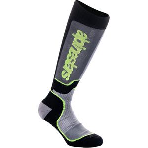 Alpinestars MX Plus Kids Zokni Fekete-Szürke-Fluo Sárga