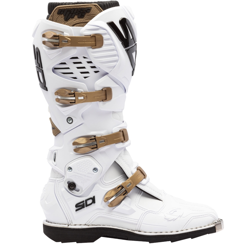 SiDi Crossfire 3 motoros csizma fehér-bronz