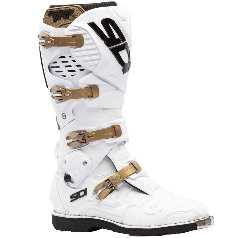 SiDi Crossfire 3 motoros csizma fehér-bronz