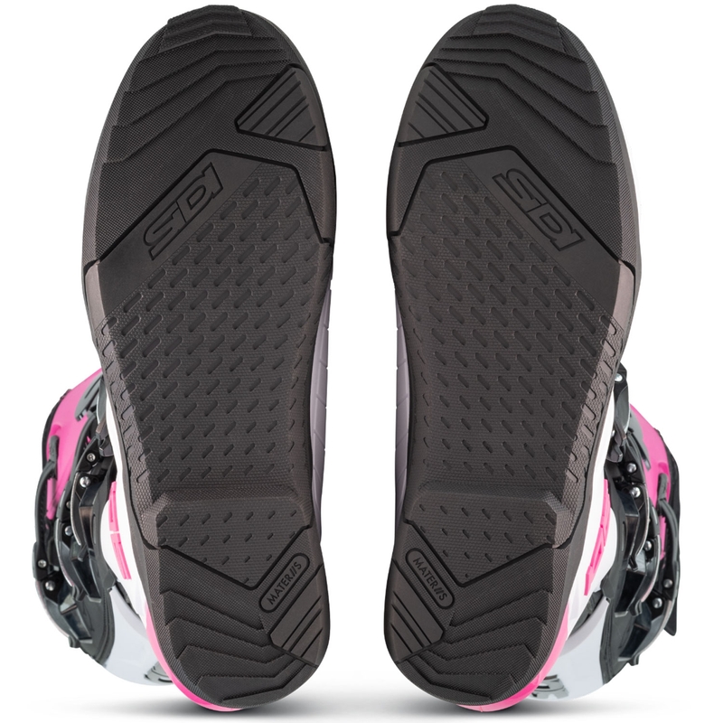 SiDi X Power SC motoros csizma fehér–fekete–rózsaszín