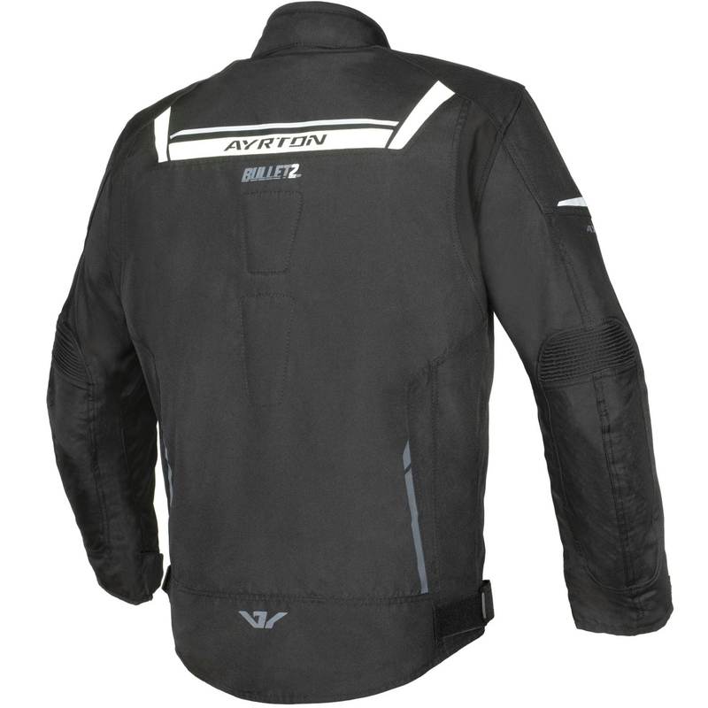 Ayrton Bullet II motoros kabát fekete-fehér-szürke
