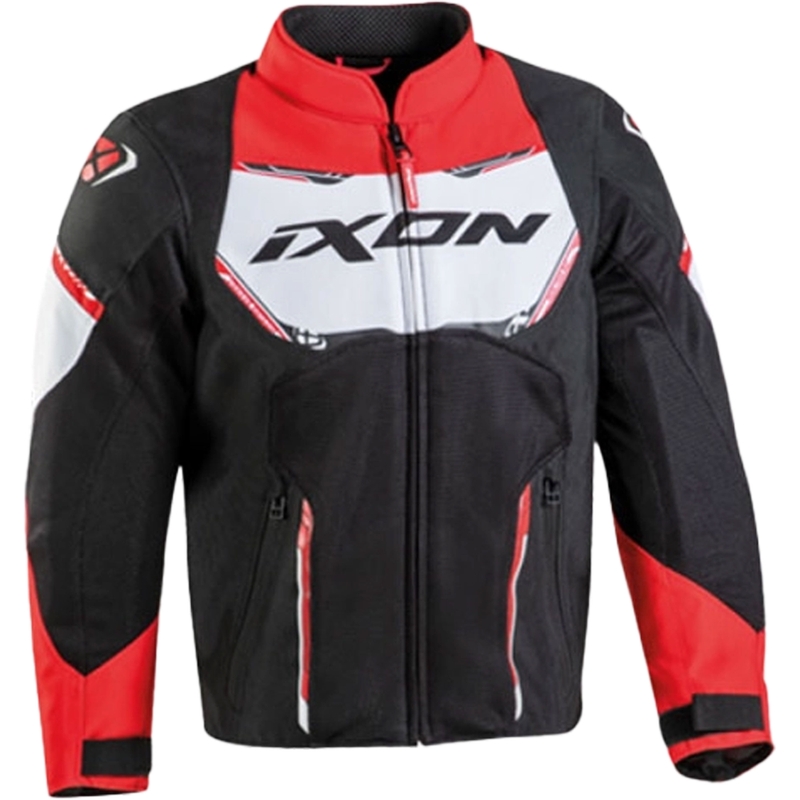 IXON Striker Air gyerek motorkerékpár kabát fekete-piros-fehér