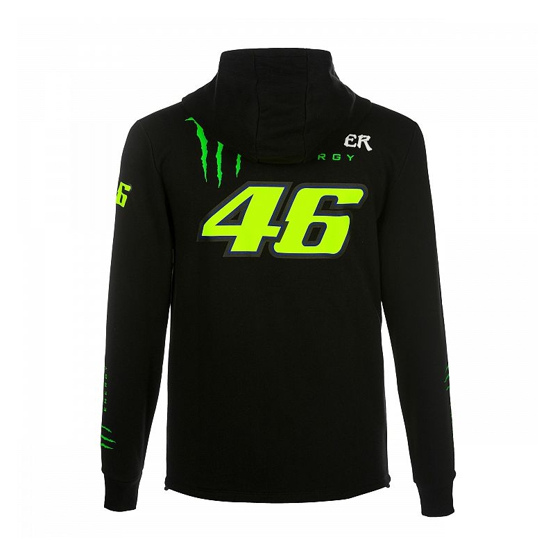 Pulóver VR46 Valentino Rossi MONSTER 46 REPLIKA GYAPJÚ FEKETE