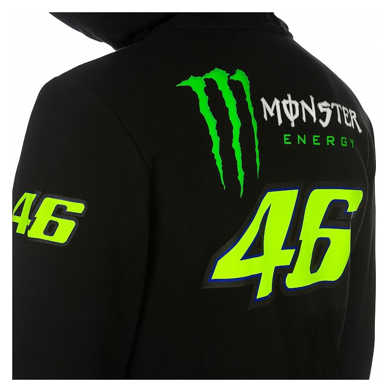 Pulóver VR46 Valentino Rossi MONSTER 46 REPLIKA GYAPJÚ FEKETE